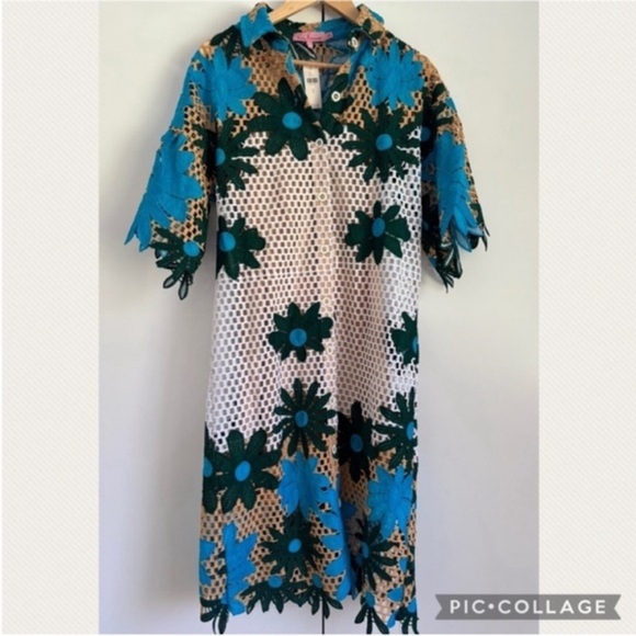 :Price Firm: Anthropologie Eva Franco Gaia Dress in Petal Republic - Picture 2 of 15